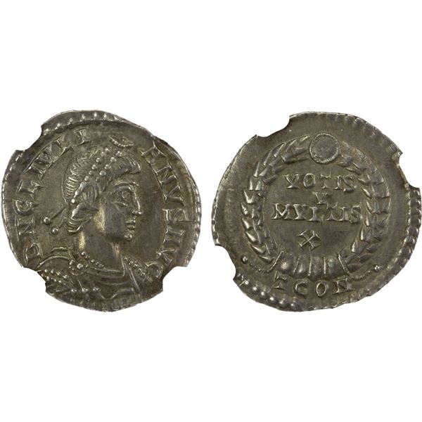 ROMAN EMPIRE: Julian II, 360-363 AD, AR siliqua (1.96g), Arelate (Arles), NGC AU