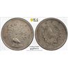Image 1 : BURMA: Mindon, 1853-1878, AR 5 mu, CS1214 (1853), PCGS XF details