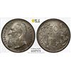 Image 1 : BELGIUM: Leopold II, 1865-1909, AR 50 centimes, 1909, PCGS MS66