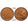 Image 1 : BELGIUM: Albert I, 1909-1934, AE 2 centimes, 1910, PCGS MS65 RD