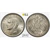 Image 1 : BAVARIA: Otto, 1886-1913, AR 3 mark, 1910-D, PCGS MS63