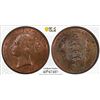 Image 1 : JERSEY: Victoria, 1837-1901, AE 1/13 shilling, 1851, PCGS MS63 BN