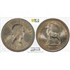 Image 1 : RHODESIA & NYASALAND: Elizabeth II, 1953-1963, 1 shiling, 1957, PCGS MS65