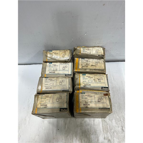 Lot of (8) NEW - Parker #EW42ZLA3C Elbow, Swivel Nuts - EW - #2091591