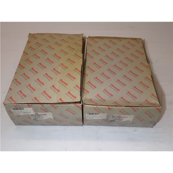 (2) New - Rexroth #R185353110 Roller Carriages