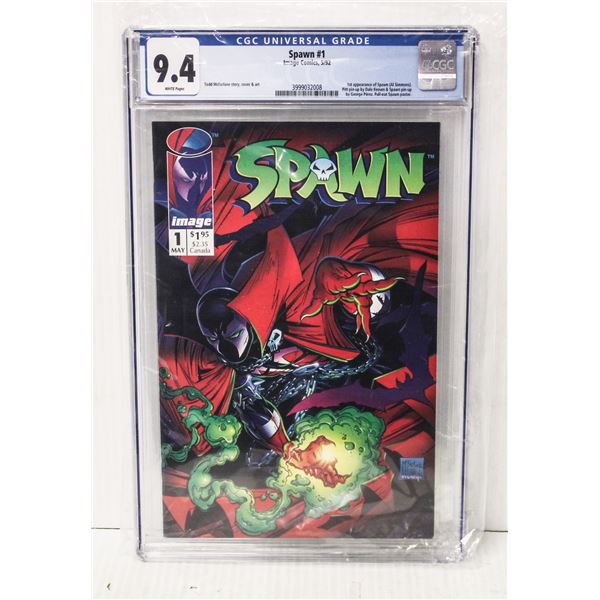 1059) CGC 9.4 IMAGE COMICS SPAWN #1