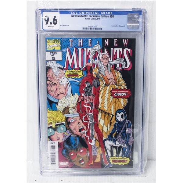 1075) CGC 9.6 MARVEL COMICS NEW MUTANTS #98