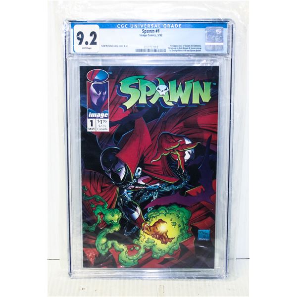 1065) CGC 9.2 IMAGE COMICS SPAWN #1