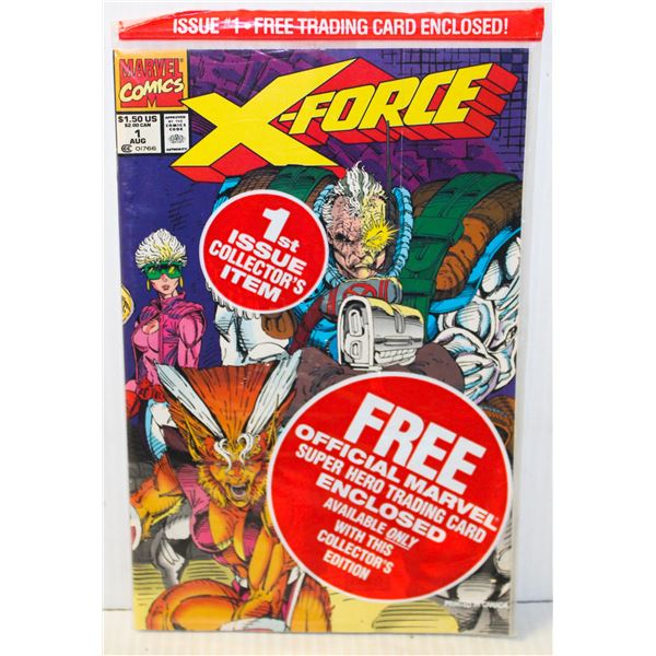 152) MARVEL SEALED X FORCE #1 WITH TRADING CARD