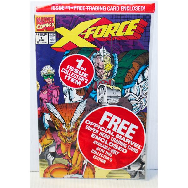 153) MARVEL SEALED X FORCE #1 WITH TRADING CARD