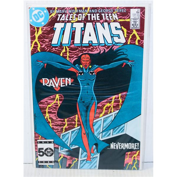 927) DC COMICS TEEN TITANS #61