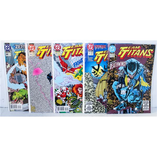 958) DC COMICS TEAM TITANS LOT OF 5 COMICS