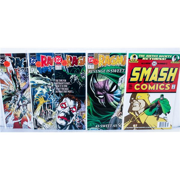 893) SMASH COMICS #1 AND LOT OF DC RAGMAN COMICS