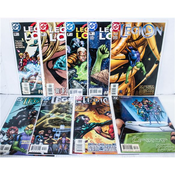 887) DC COMICS LOT OF 9 LEGION COMICS