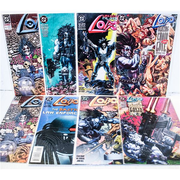 543) DC COMICS LOBO LOT OF 8 BOOKS SEVERAL 1ST