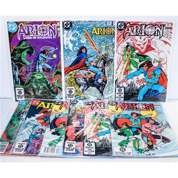 977) DC COMICS ARION LORD OF ATLANTIS LOT OF 9