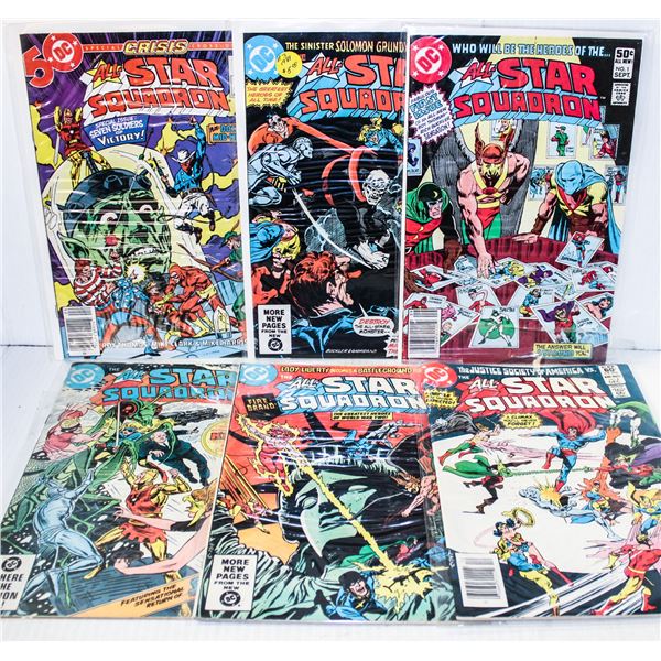 974) DC COMICS ALL STAR SQUADRON # 1 + 5 MORE