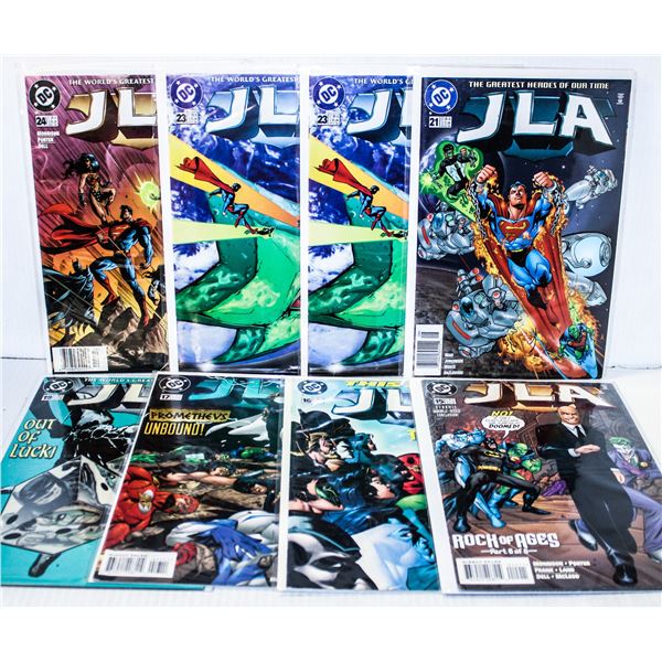 986) DC COMICS JLA LOT OF 8 COMICS