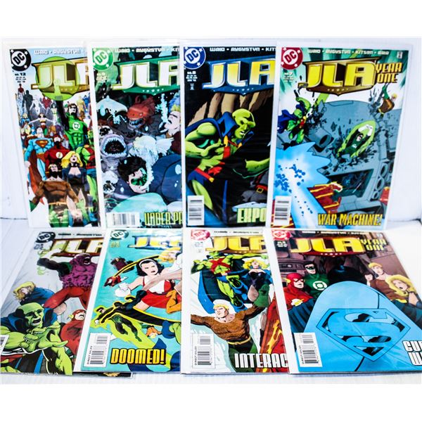 991) DC COMICS JLA LOT OF 8 COMICS