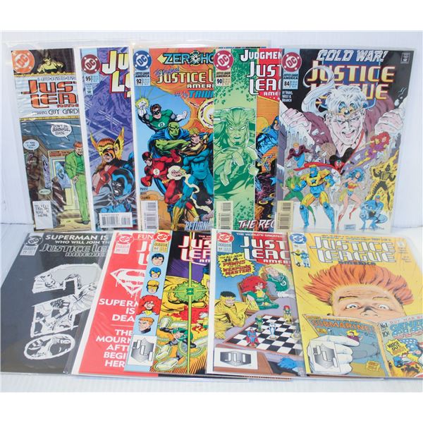 809) DC COMICS JUSTICE LEAGUE LOT OF 10 COMICS