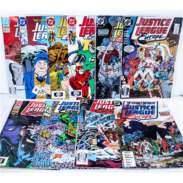 804) DC COMICS JUSTICE LEAGUE EUROPE LOT OF 10