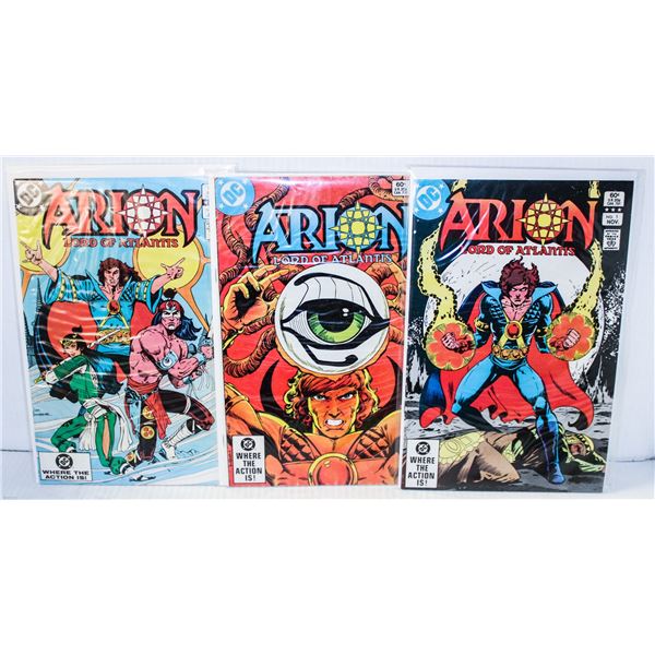 976) DC COMICS ARION LORD OF ATLANTIS #1-3