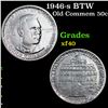 Image 1 : 1946-s BTW Old Commem Half Dollar 50c Grades xf