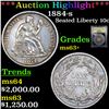 Image 1 : ***Auction Highlight*** 1884-s Seated Liberty Dime 10c Graded Select+ Unc BY USCG (fc)