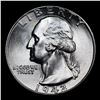 Image 2 : 1942-p Washington Quarter 25c Grades GEM+ Unc