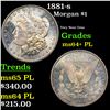 Image 1 : 1881-s Morgan Dollar $1 Grades Choice Unc+ PL