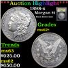 Image 1 : ***Auction Highlight*** 1898-s Morgan Dollar $1 Graded Select Unc BY USCG (fc)