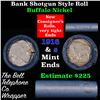 Image 1 : Buffalo Nickel Shotgun Roll in Old Bank Style 'Bell Telephone'  Wrapper 1916 & s Mint Ends