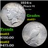 Image 1 : 1924-s Peace Dollar $1 Grades Select Unc