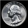 Image 2 : 1941-p Washington Quarter 25c Grades GEM Unc
