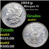 Image 1 : 1904-p Morgan Dollar $1 Grades Select Unc