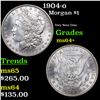 Image 1 : 1904-o Morgan Dollar $1 Grades Choice+ Unc