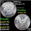 Image 1 : 1884-p Morgan Dollar $1 Grades Choice Unc+ PL