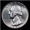 Image 2 : 1951-p Washington Quarter 25c Grades GEM Unc