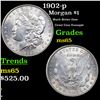 Image 1 : 1902-p Morgan Dollar $1 Grades GEM Unc