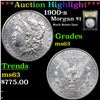 Image 1 : ***Auction Highlight*** 1900-s Morgan Dollar $1 Graded Select Unc BY USCG (fc)