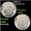 Image 1 : 1921-p Morgan Dollar $1 Grades Choice Unc
