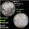 Image 1 : 1904-o Morgan Dollar $1 Grades GEM+ Unc