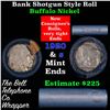 Image 1 : Buffalo Nickel Shotgun Roll in Old Bank Style 'Bell Telephone'  Wrapper 1920 & s Mint Ends