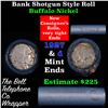 Image 1 : Buffalo Nickel Shotgun Roll in Old Bank Style 'Bell Telephone'  Wrapper 1927 & d Mint Ends