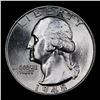 Image 2 : 1948-d Washington Quarter 25c Grades GEM+ Unc