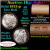 Image 1 : ***Auction Highlight*** Full solid date 1922-p Uncirculated Peace silver dollar roll, 20 coins (fc)