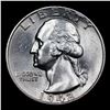 Image 2 : 1942-p Washington Quarter 25c Grades GEM Unc