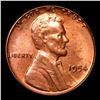 Image 2 : 1954-p Lincoln Cent 1c Grades GEM Unc RD