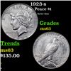 Image 1 : 1923-s Peace Dollar $1 Grades Select Unc