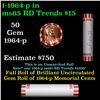 Image 1 : Shotgun Lincoln 1c roll, 1964-p 50 pcs Bank Wrapper.